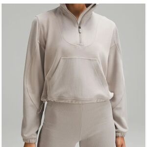 Lululemon Brushed Ribbed Softstreme Half Zip.